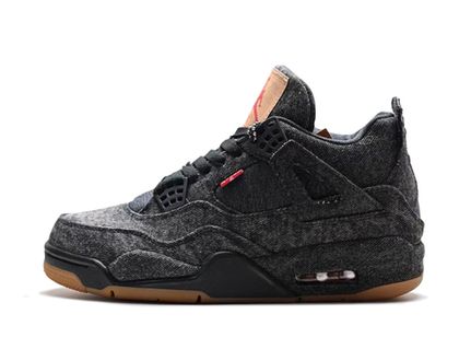 Levi air jordan 4 white best sale