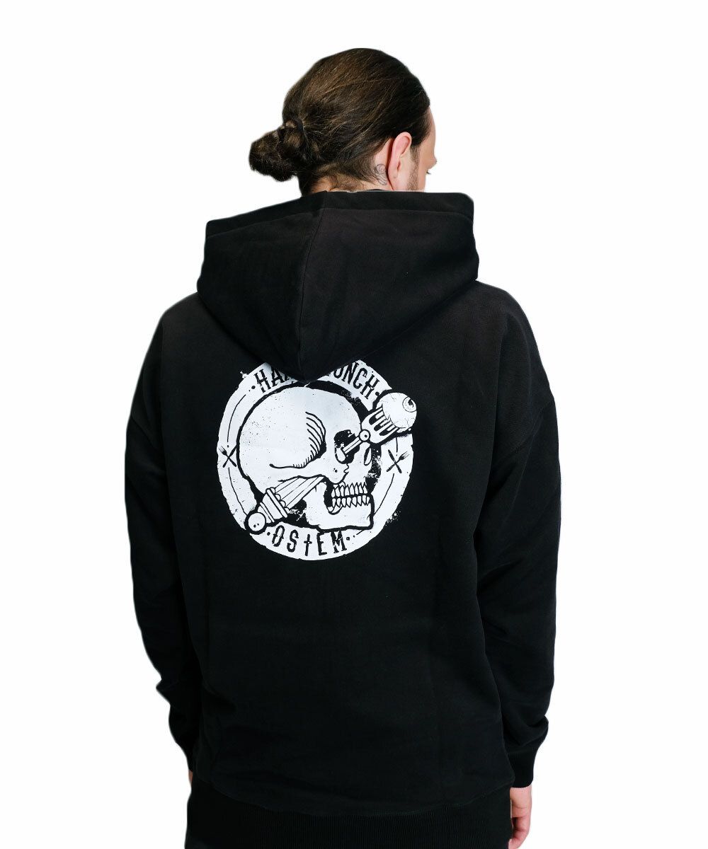 Худи Hardlunch x Ostem черный