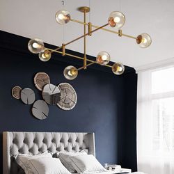 Люстра на штанге GAP золото