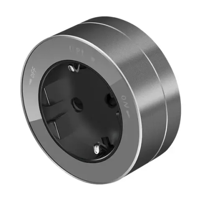 MULTITRACK Розетка 2К+З круглая 16 А/250 В ГРАФИТ