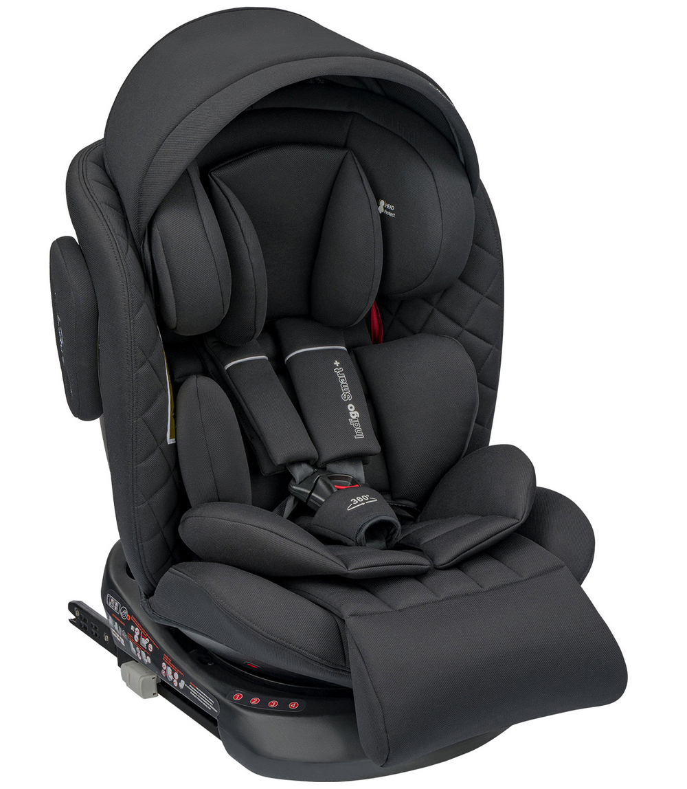 Автокресло Indigo SMART+ ISOFIX (0-36 кг) черный