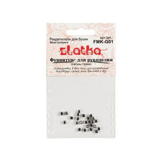 "Zlatka" Разделители для бусин FMK-G01 25 шт 01 под серебро
