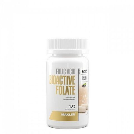 Folic Acid Bioactive Folate 120 вег. капс. (Maxler)