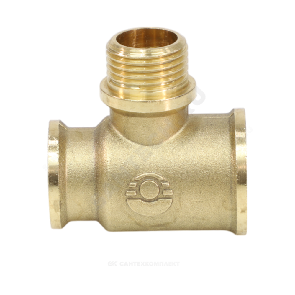 Тройник латунь переходной Ду 20х15х15 (3/4"х1/2"х1/2") ВР/НР/ВР VALFEX VF.132.L.034.012.012