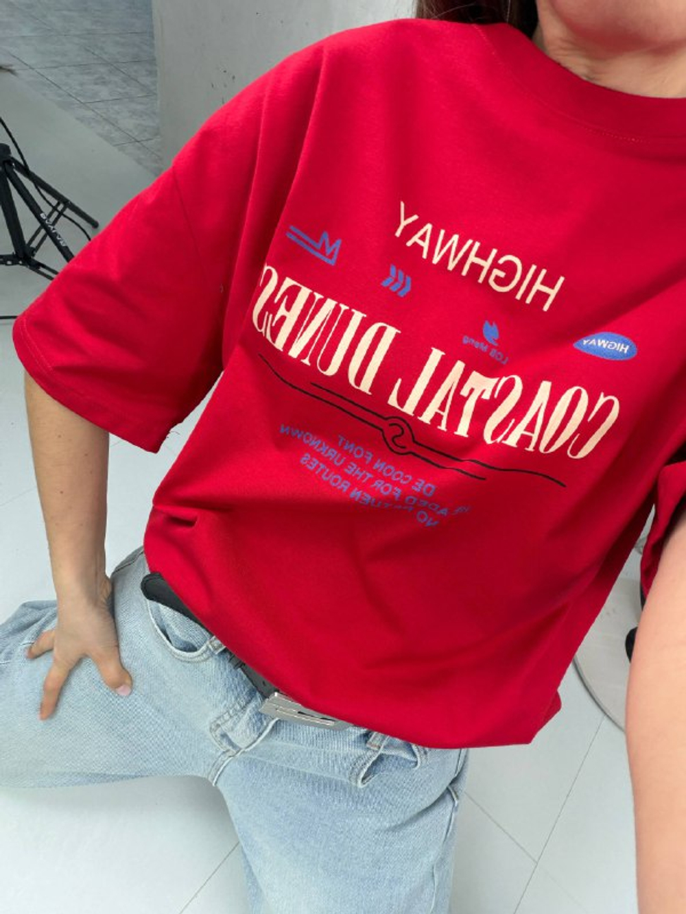 Футболка женская артикул 703 цвет "красный"