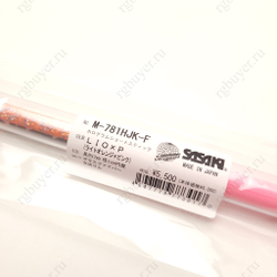 Палочка Sasaki 57 см с блеском Оранжевая с розовой ручкой LIO x P (Light Orange x Pink)