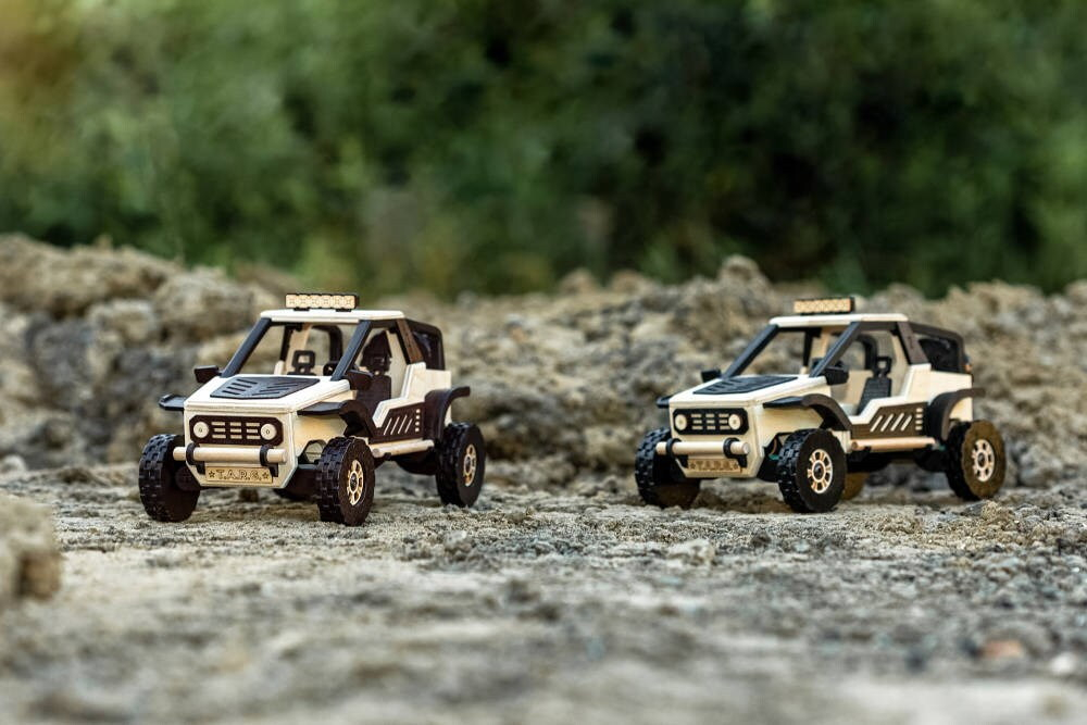 БАГГИ, BUGGY от TARG - деревянный конструктор, сборная модель, Внедорожник 3d пазл, собрать своими руками