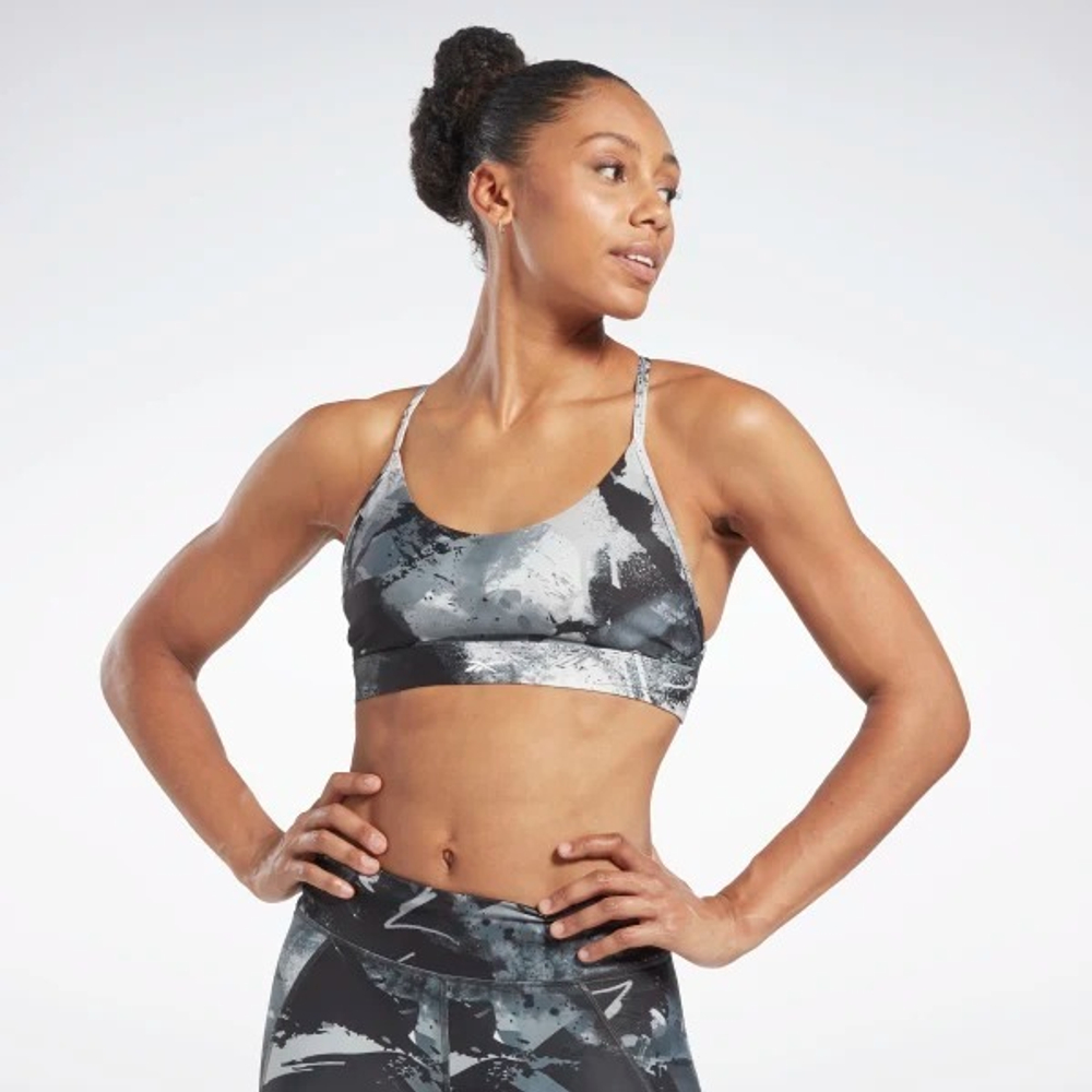 Топ для фитнеса женский REEBOK LUX STRAPPY BRA AOP