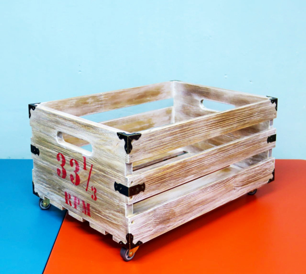 Ящик Для Хранения Пластинок MagicWood (Pale Yellow)