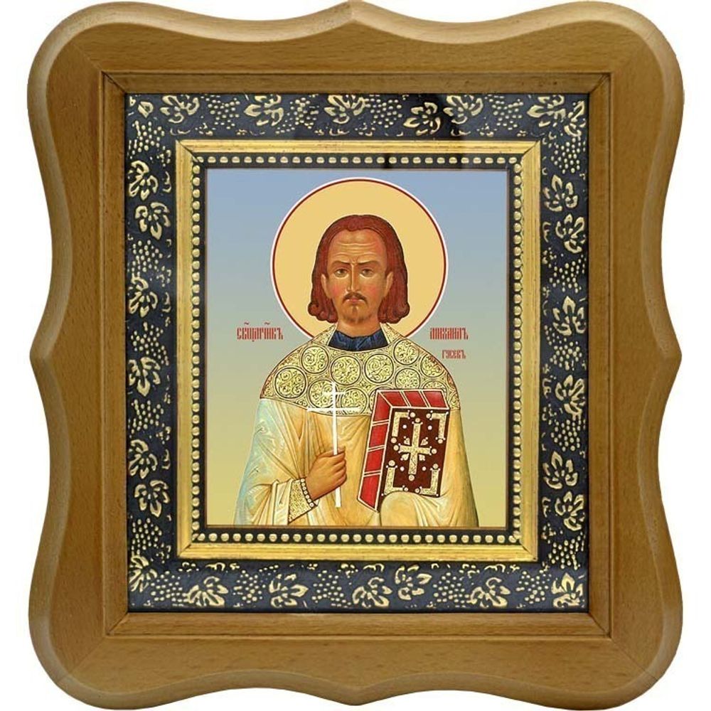 Михаил Гусев священномученик пресвитер. Икона на холсте.