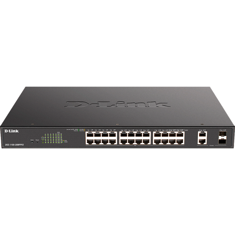 Сетевой коммутатор D-Link DGS-1100-26MPPV2/A3A