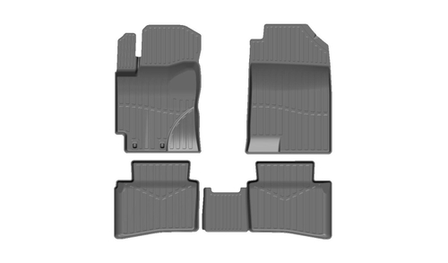 Коврики резиновые в салон 3D PREMIUM для Hyundai Solaris II (2017-) (низкий борт) SRTK.PR.NB.HY.SOL.17G.02077