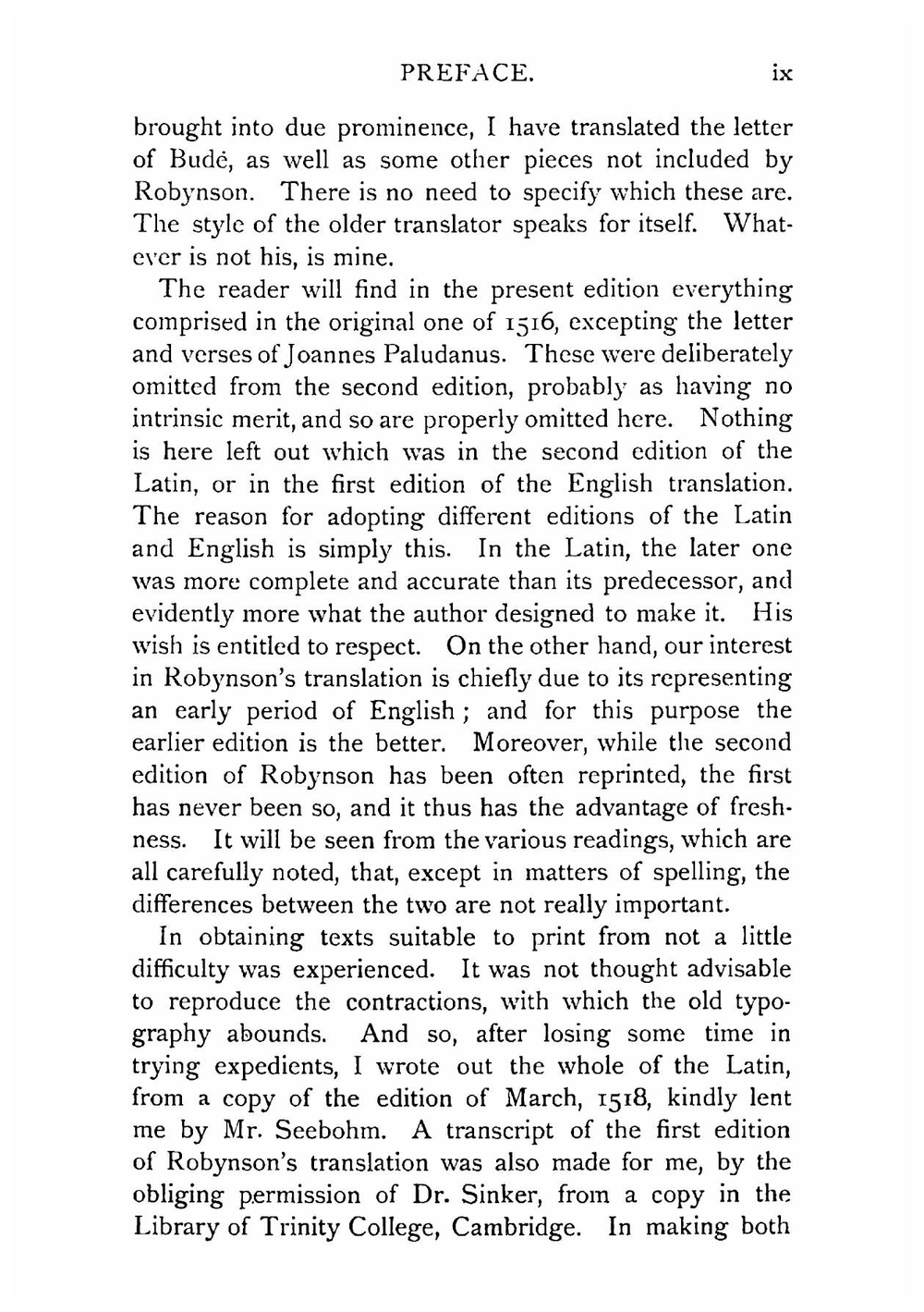 Utopia in Latin and in English | Thomas More