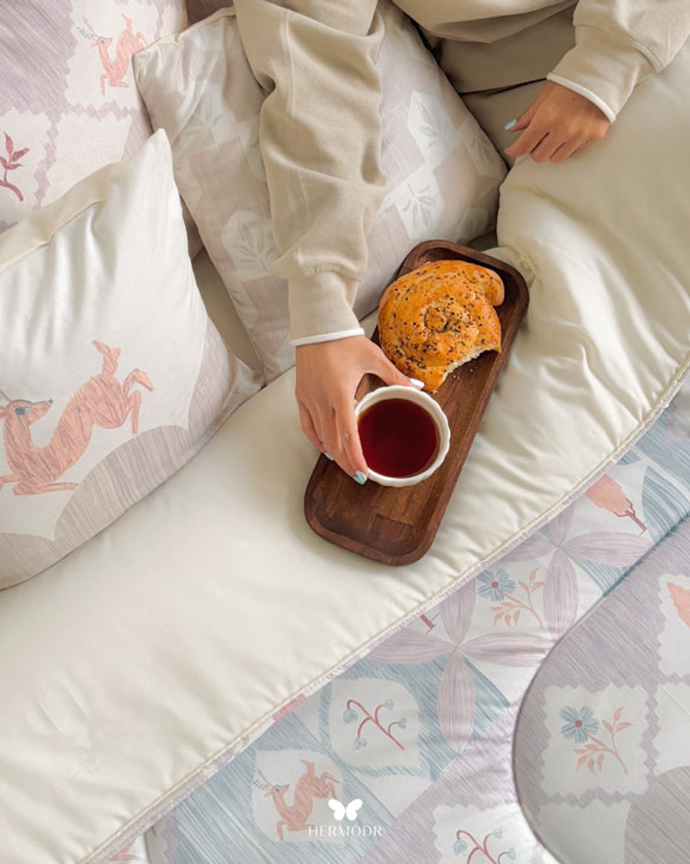 Комплект постельного белья двуспальный Jacket Hermodr 8 предметов 130220289 Иран