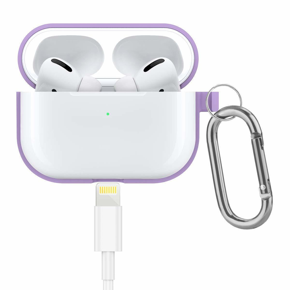 Чехол КАРТОФАН для Apple AirPods Pro (арт. AIRPRO-SLIM-SILICON-01-PURPLE)