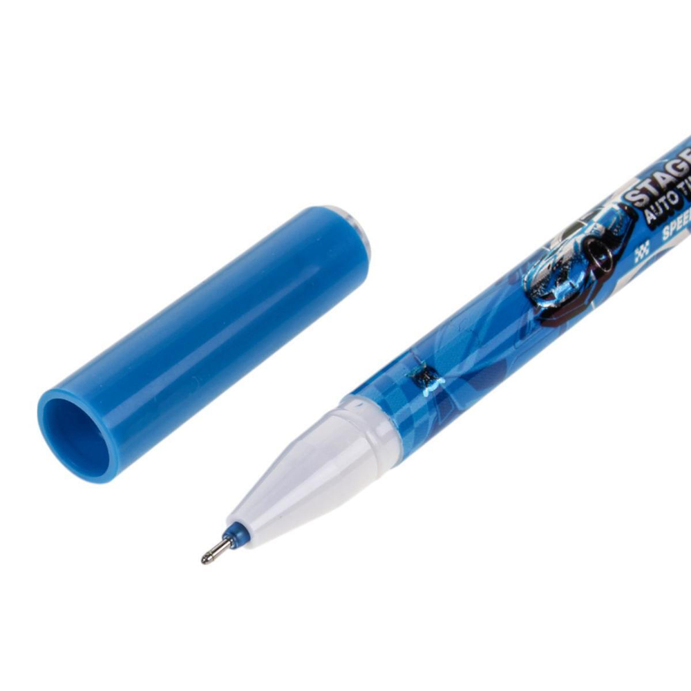 Ручка пиши-стирай "Машина" 0,5мм, синяя, 4 вида микс