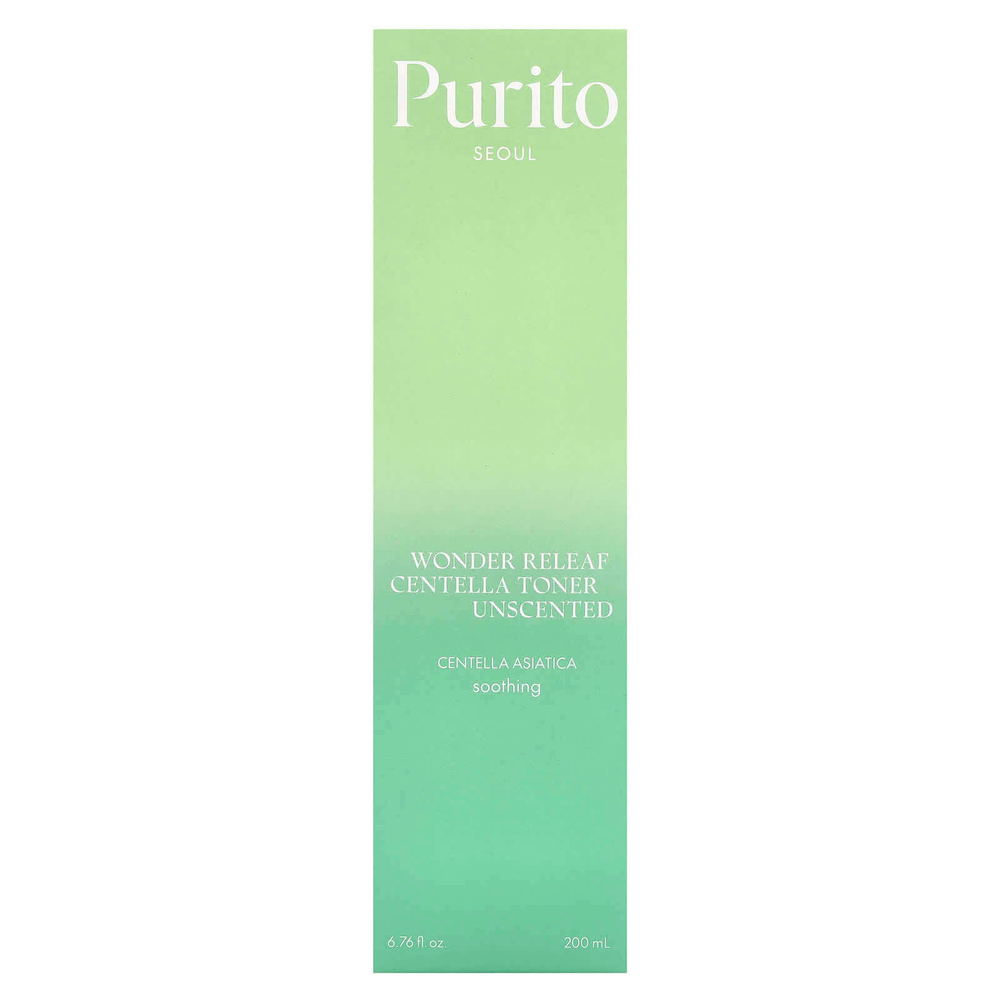Purito, Wonder Releaf Centella, тоник с центеллой, без запаха, 200 мл (6,76 жидк. унц.)