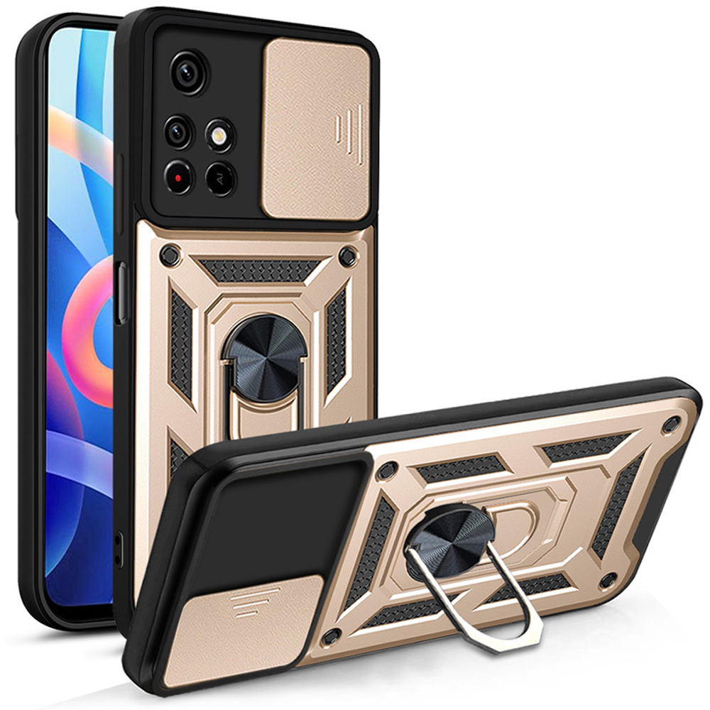 Чехол с кольцом Bumper Case для Xiaomi Poco X4 Pro 5G