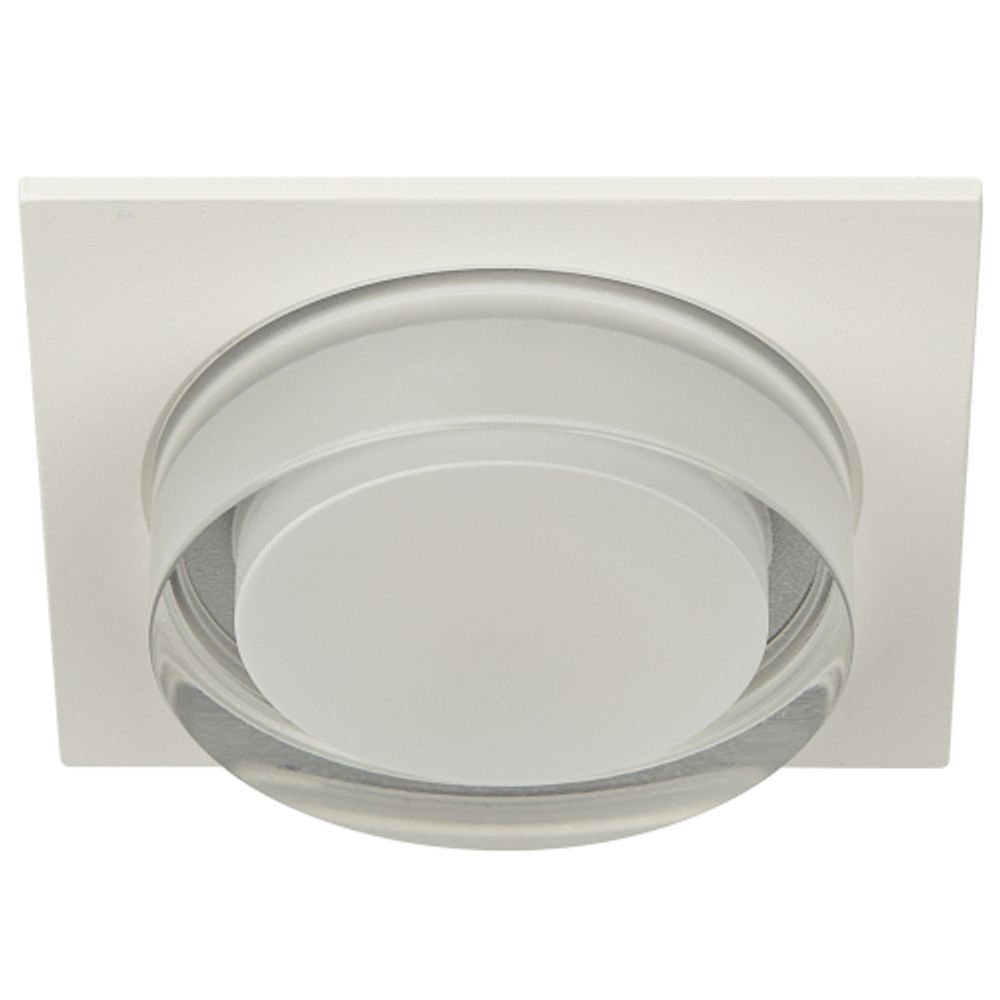 Светильник встраиваемый декоративный ЭРА DK108 WH под лампу MR16 GU5.3 белый | Декоративные встраиваемые светильники