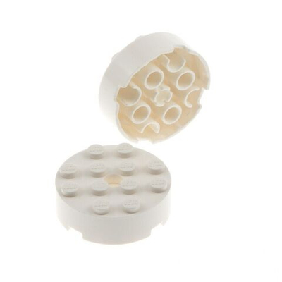 Lego 50шт Круглая пластиковая деталь (белый) 4558956