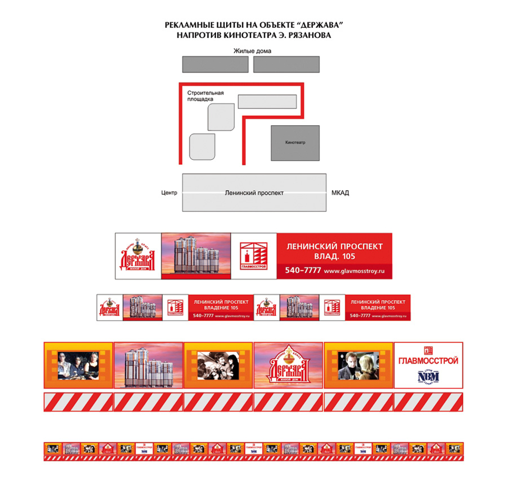Оформление строительных площадок