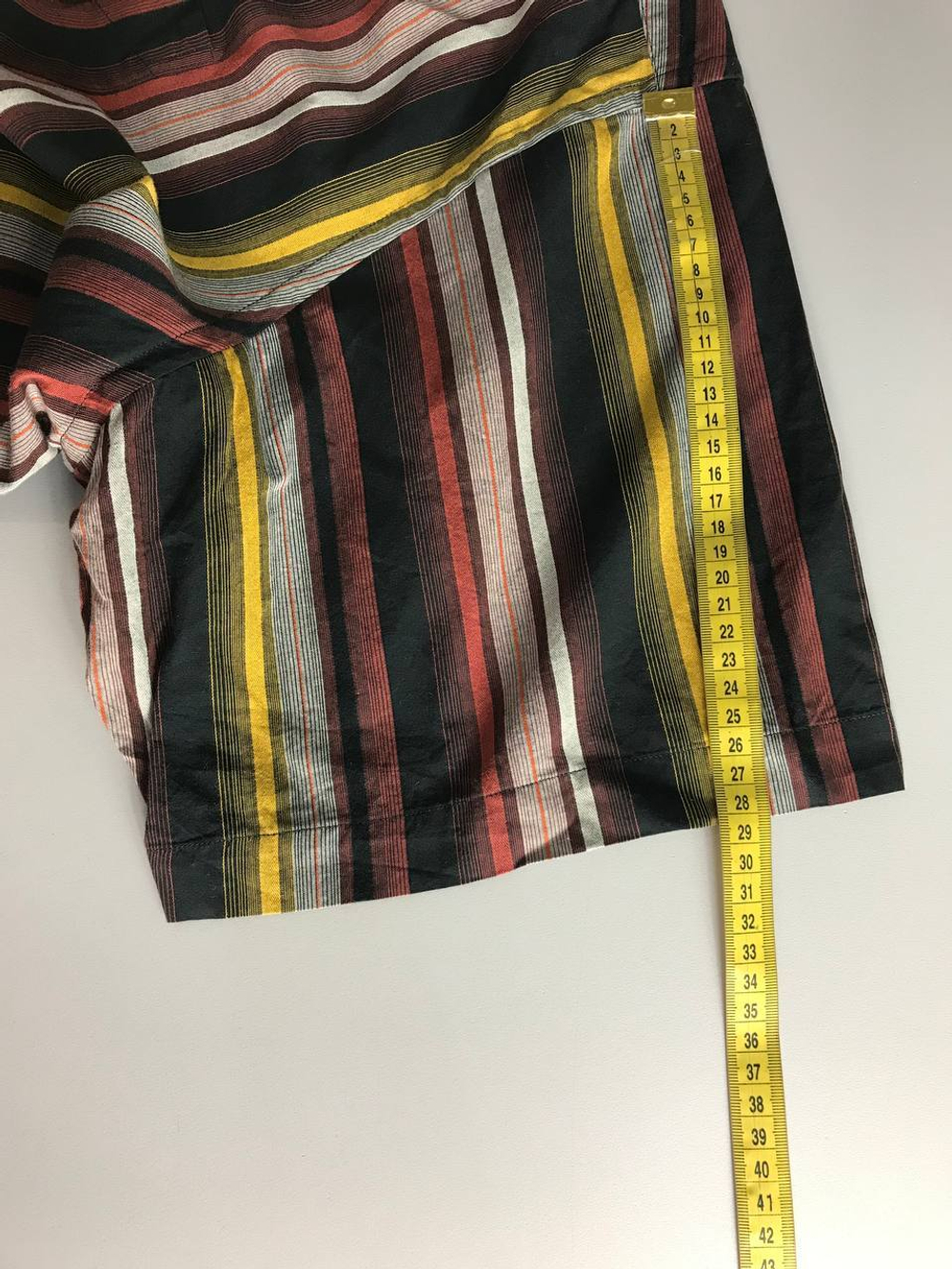 Рубашка Greystone в полоску, маркировка 6XL, визуально на 70 размер