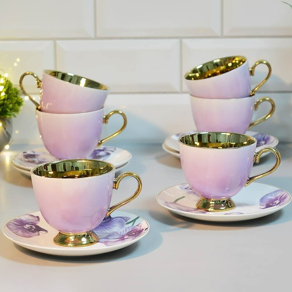 Чайный набор 12 предметов 200мл Премиум LR 60314