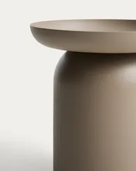 Уличный столик Arcola из алюминия таупе, диаметр 45 см