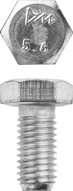 ЗУБР ГОСТ 7798-70, кл. пр. 5.8, M12 х 20 мм, цинк, 5 кг, болт (303080-12-020)
