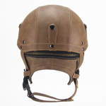 шлем AHP орех с ушами и очками коричневый открытый