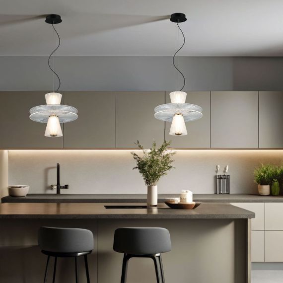 Подвесной светодиодный светильник Eurosvet Kontur 40028/1 LED белый