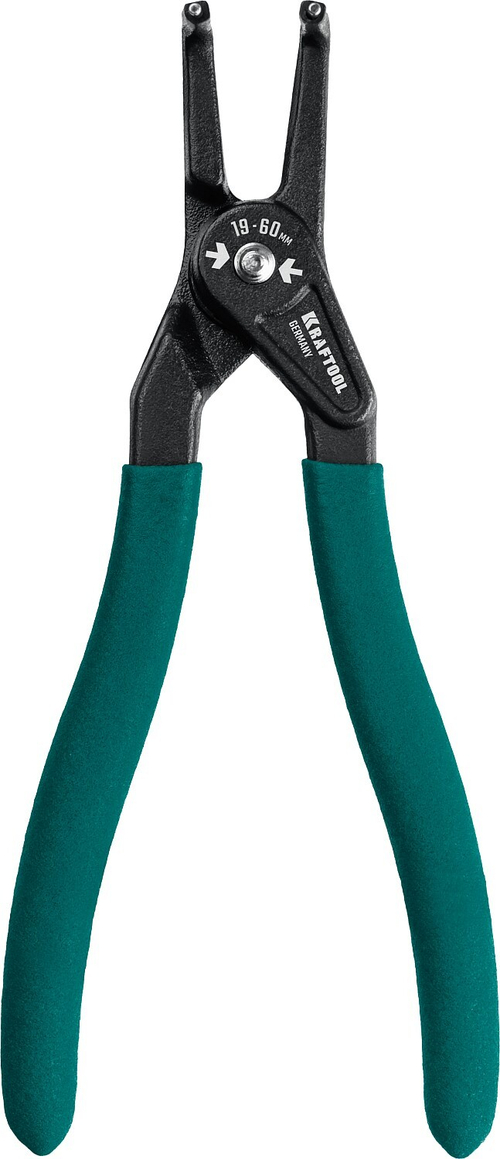 ЗУБР съемник стопорных колец 170 мм, изогнутые губки, внутренний