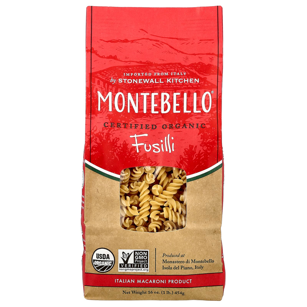 Montebello, Organic Fusilli, 16 oz (454 g)