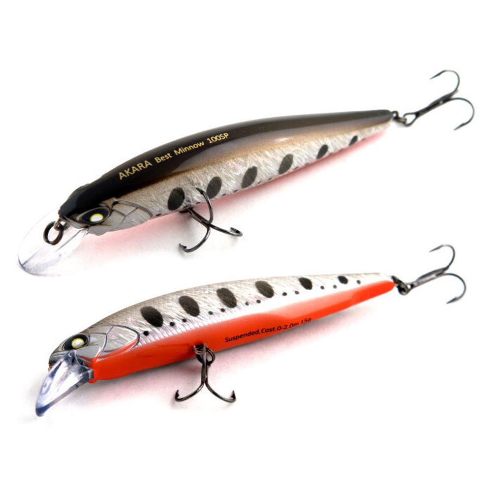 Воблер Akara Best Minnow 100SP 15 гр. (9/17 oz 3,9 in) A88