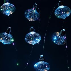 Светодиодная новогодняя гирлянда ЭРА ЕGNIG - 80M нить Лампочки на батарейках 1,8 м мультиколор 80 microLED | Гирлянды