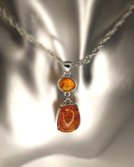 Элегантный комплект бижутерии с бижутерной смолой с янтарным оттенком  «Янтарное сияние» – Готовый образ в одном наборе!