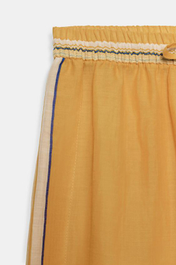 ZARA БРЮКИ ИЗ 100% РАМИ — ZW COLLECTION, С ПРИНТОМ