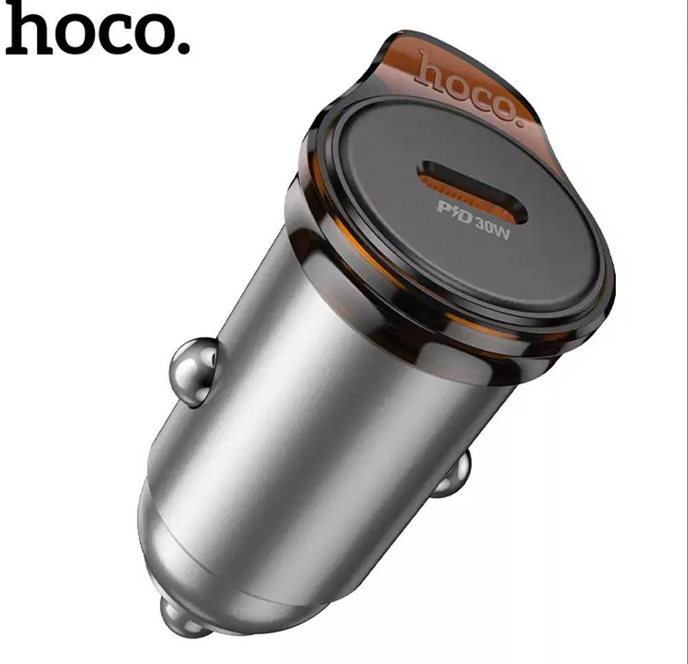 Автомобильный адаптер питания HOCO NZ16 30W PD (черный)