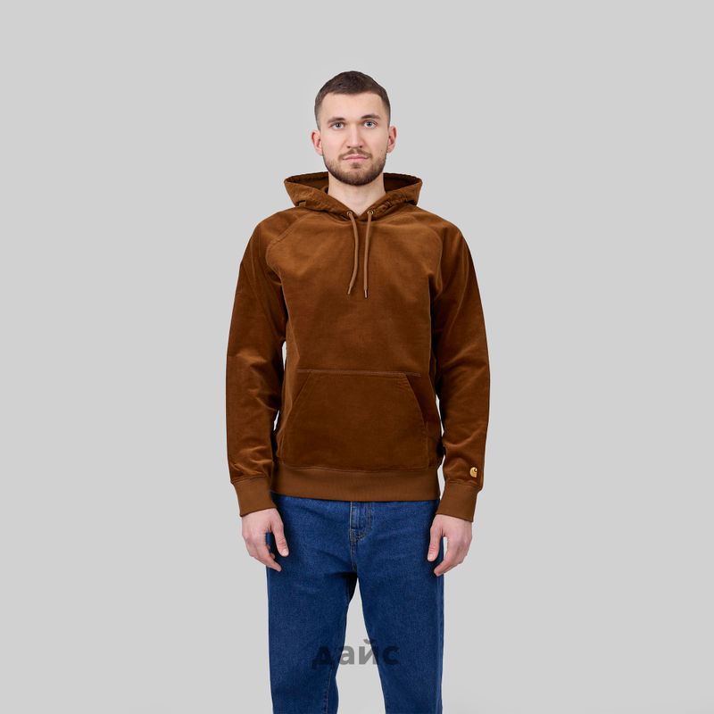 Толстовка мужская Carhartt WIP Hooded Cord артикул:I029101_tawny - купить в магазине Дайс
