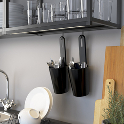 IKEA ENHET  (ИКЕА ЕНХЕТ)  -  Перекладина для крючков, антрацит, 37 см