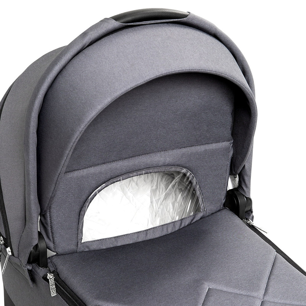 Коляска 4 в 1 Sweet Baby Stella + автокресло Elegante Plus с базой i-Size ISOFIX DK780 Dark Grey