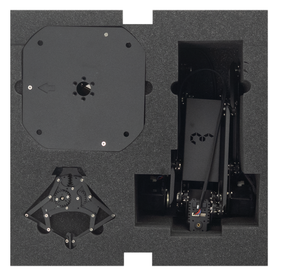Учебный манипулятор с плоско-параллельной кинематикой