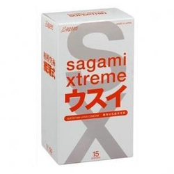 SAGAMI Xtreme 15шт. Презервативы ультратонкие, латекс 0,04 мм