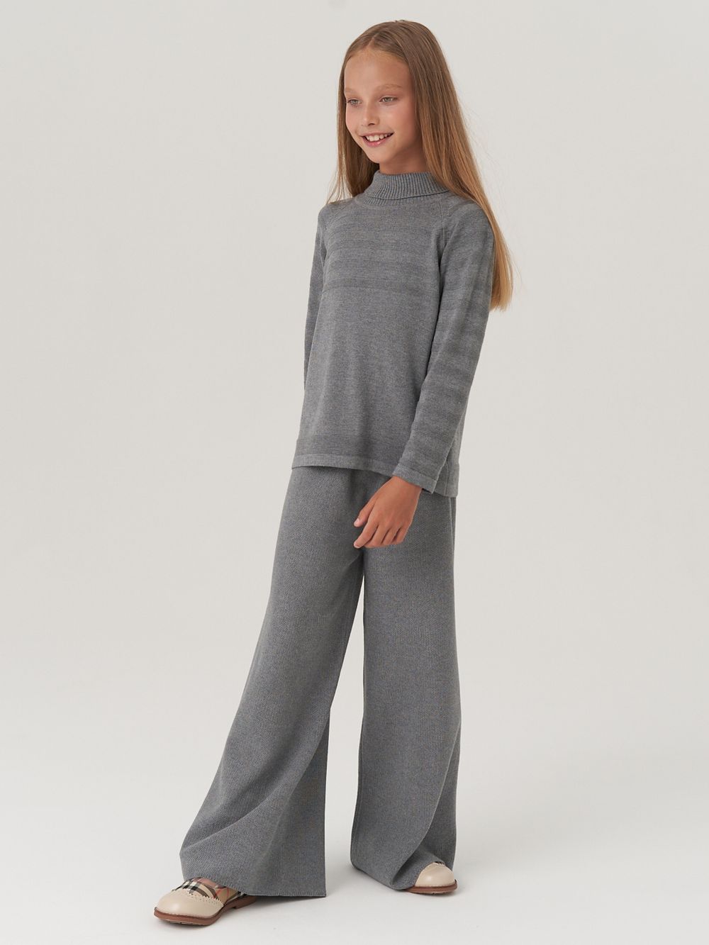 Водолазка в школу для девочки AT743  серый