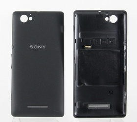 Задняя крышка для Sony C1904/C2005 (M/M Dual) Черный