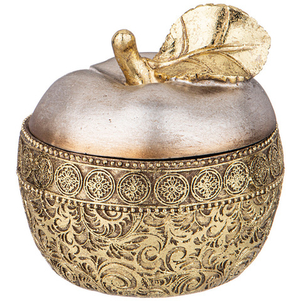 ШКАТУЛКА ДЕКОРАТИВНАЯ "ЯБЛОКО" 10*10*10 СМ