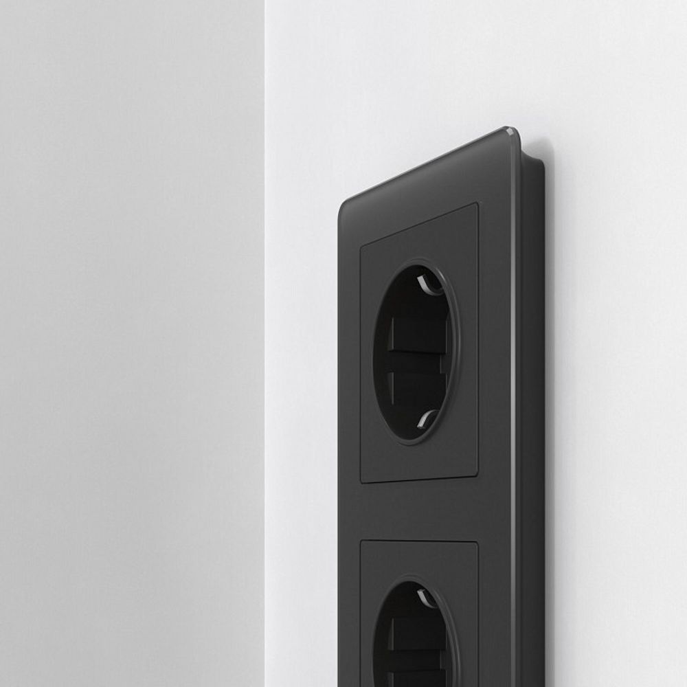 Рамка на 3 поста Werkel Acrylic (черный) W0032708