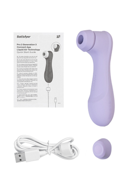 Вакуумный стимулятор клитора Satisfyer Pro 2 Generation 3, фиолетовый