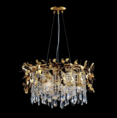 Подвесная люстра Crystal Lux ROMEO SP6 GOLD D600