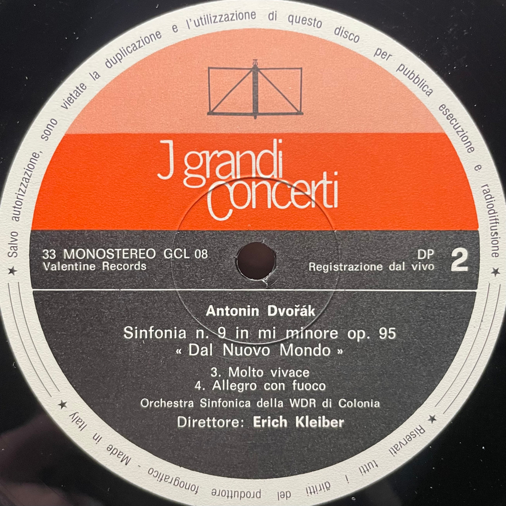 Дворжак - Симфония № 9 "из Нового Света" (Италия 1982г.)